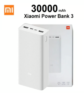Power Bank Xiaomi Portatil 18W 30000 mAh De Carga Rapida Fast Charge